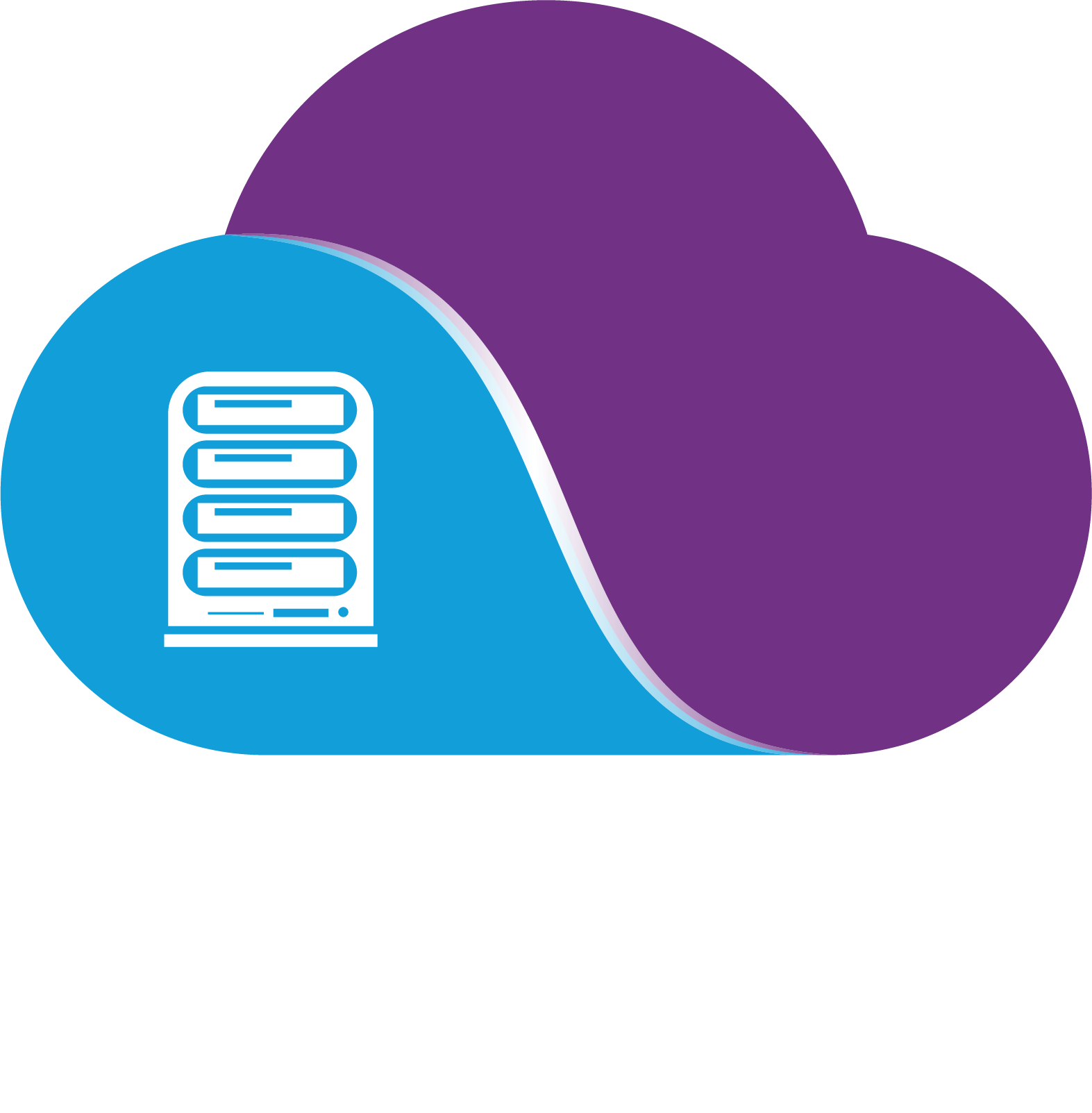 Icone CloudDirect IaaS-PaaS texte blanc